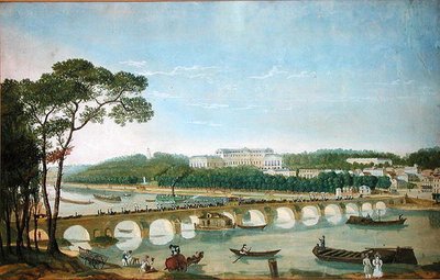 Bezoek van de koning en koningin van Napels aan het kasteel van Saint-Cloud, mei 1830 door Louis Ducis